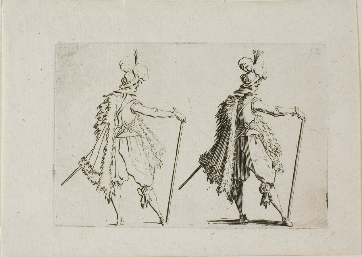 The Gentleman with a Large Cane, fra The Caprices av Jacques Callot