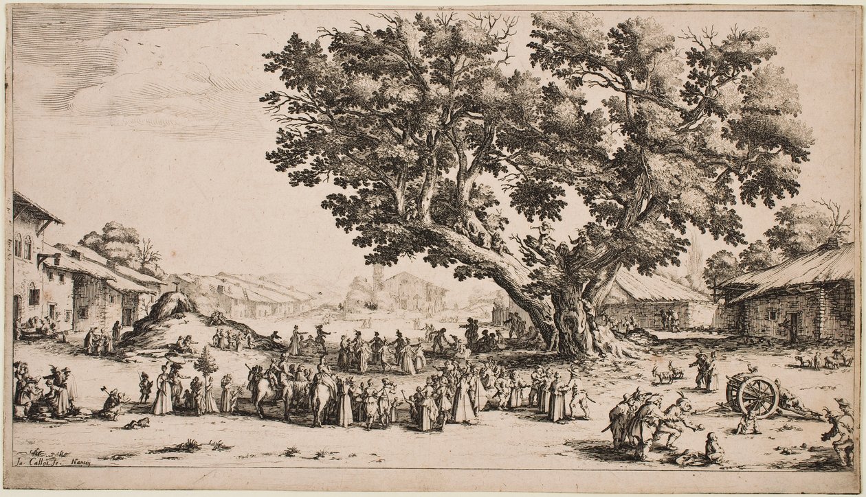 Markedet i Gondreville av Jacques Callot