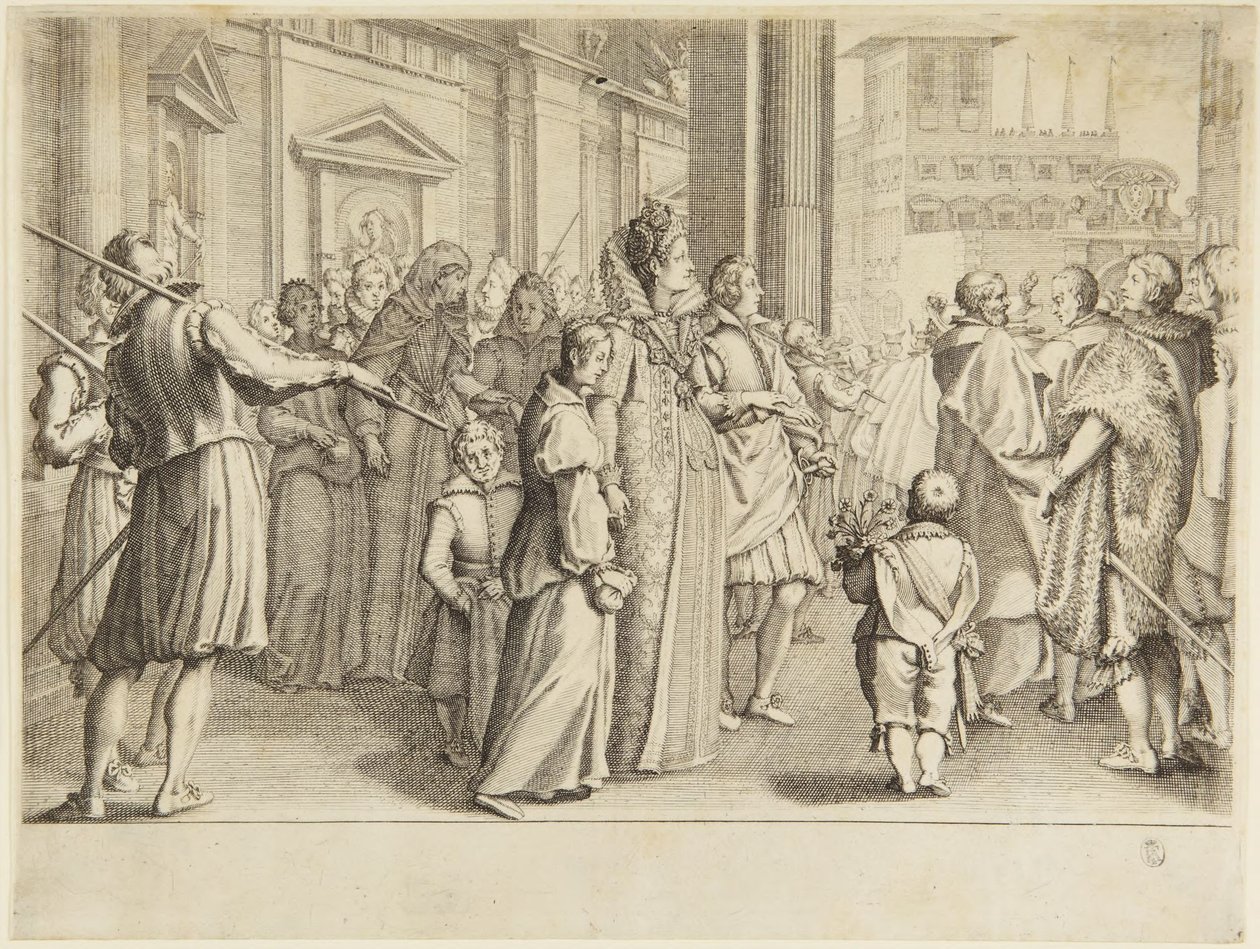 Storhertuginne Maria Maddalena og medgiftsfesten av Jacques Callot