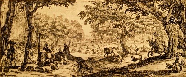 Den store jakten (etsing) av Jacques Callot