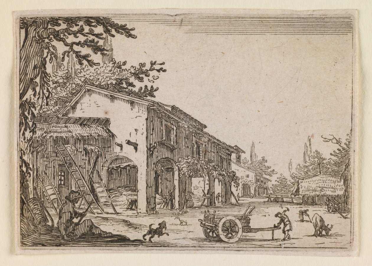 Gården, fra «Lunene» (Nancy-utgaven) av Jacques Callot