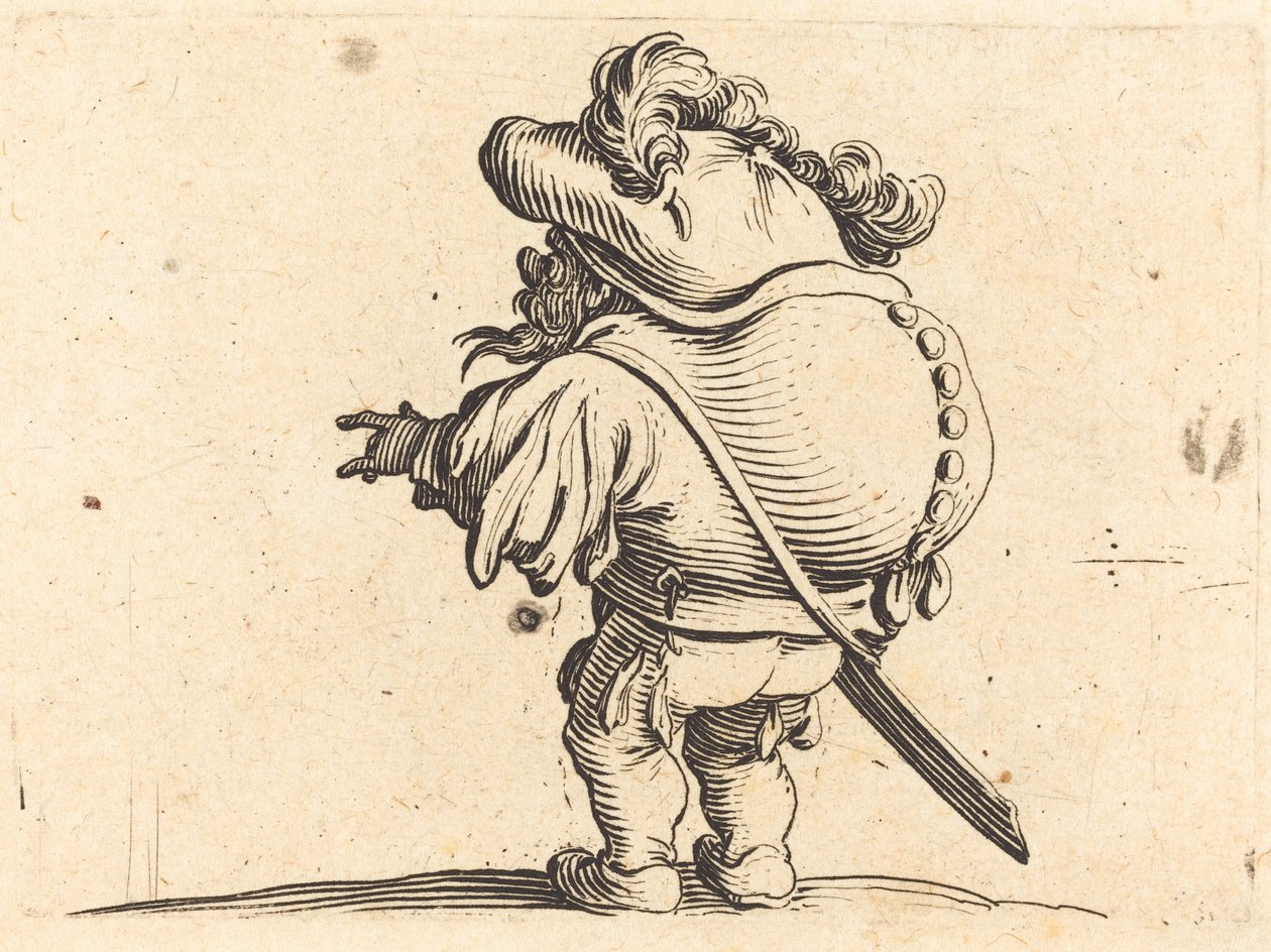 Pukkelryggen med fjærhetten av Jacques Callot