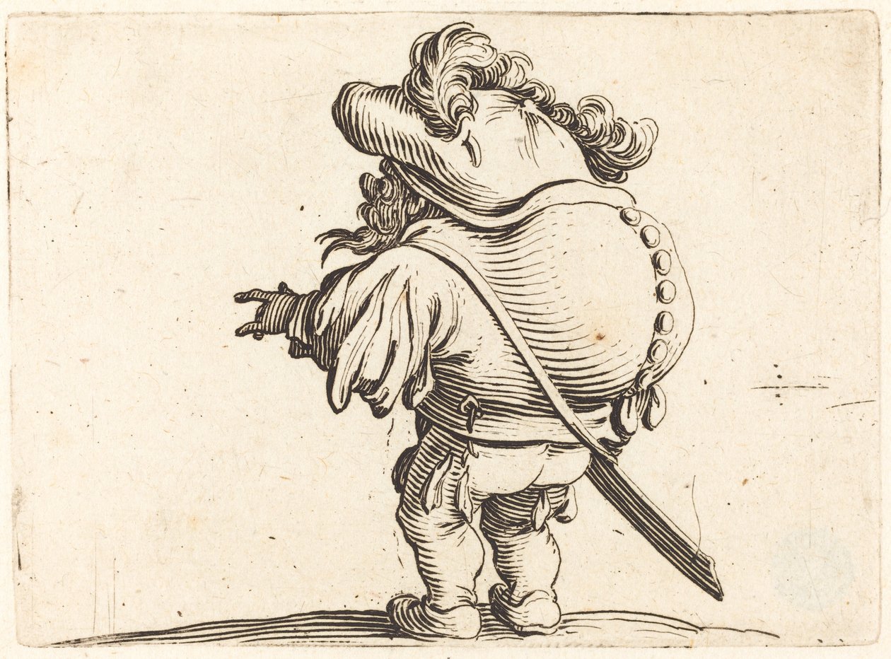 Pukkelryggen med fjærhetten av Jacques Callot