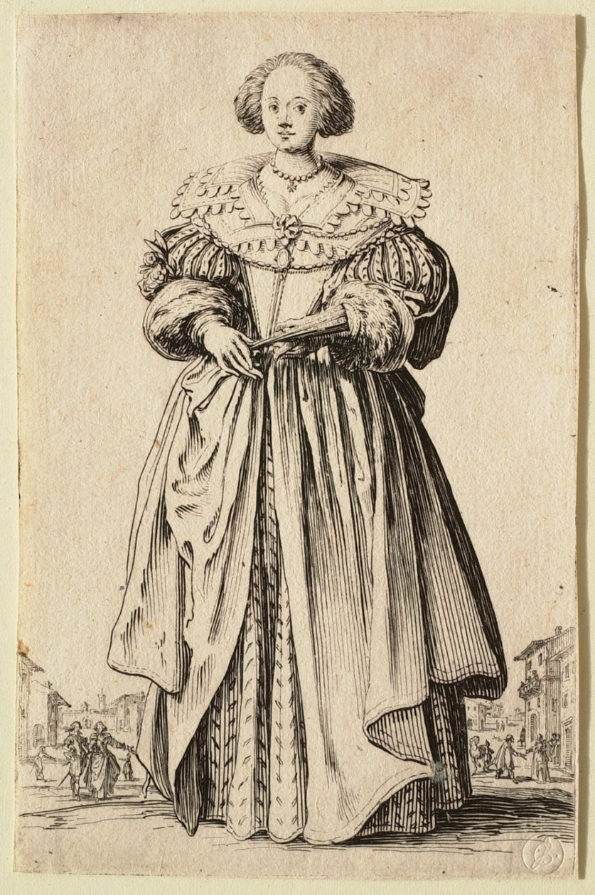 Damen med viften av Jacques Callot