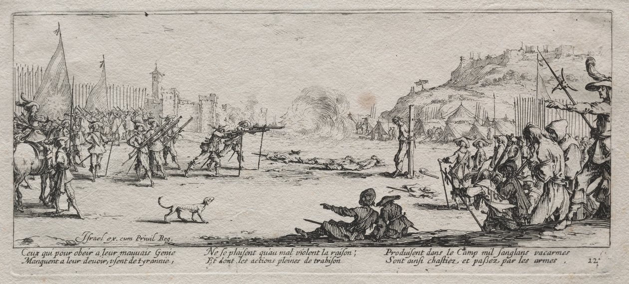 The Large Miseries of War: The Firing Squad av Jacques Callot