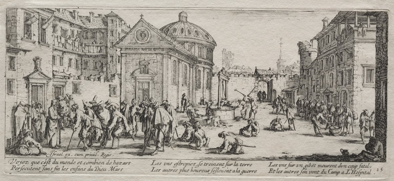 The Large Miseries of War: The Hospital av Jacques Callot