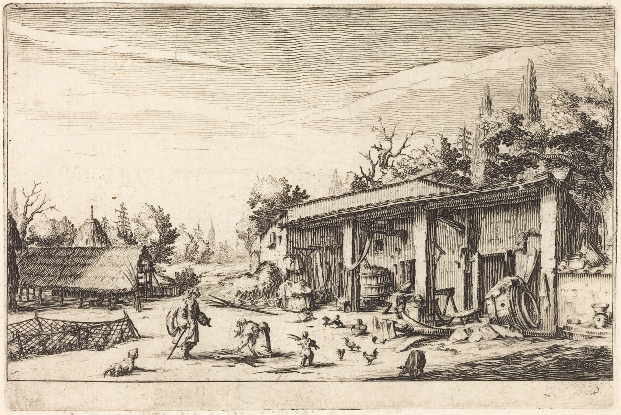 Den lille gården av Jacques Callot