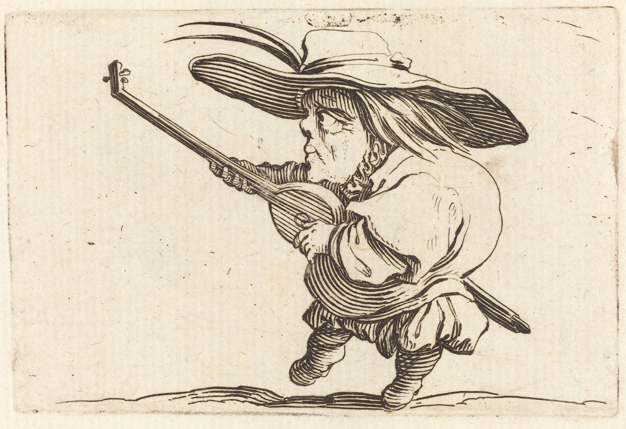 Lutespilleren av Jacques Callot