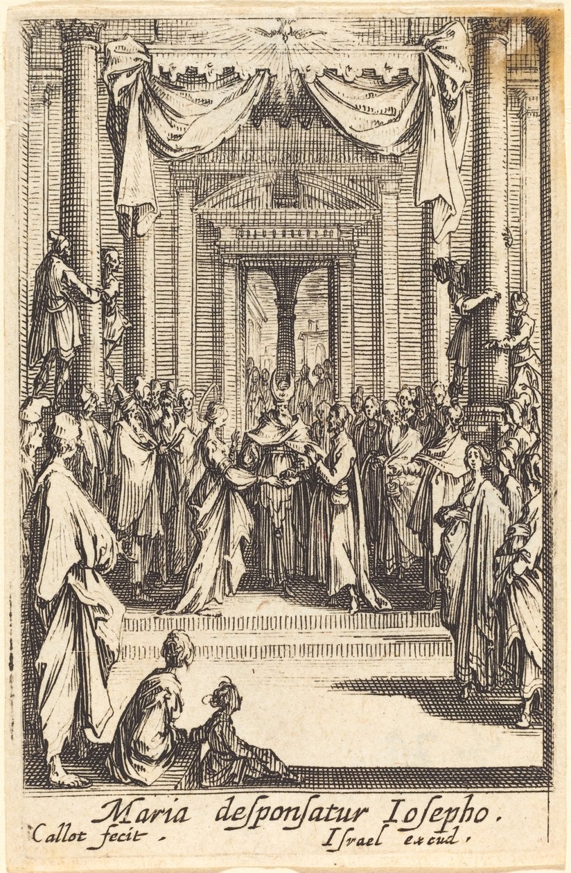 Jomfruens ekteskap, i eller etter 1630. av Jacques Callot