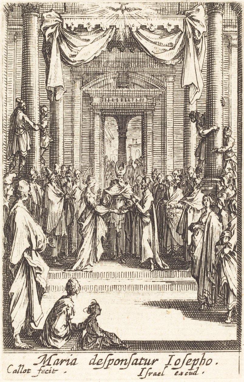 Jomfruens ekteskap, i eller etter 1630. av Jacques Callot