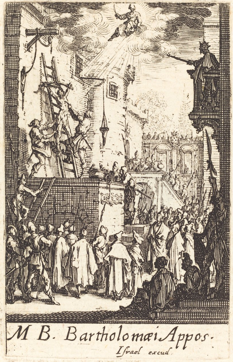 Martyrdommen til Saint Bartholomew av Jacques Callot