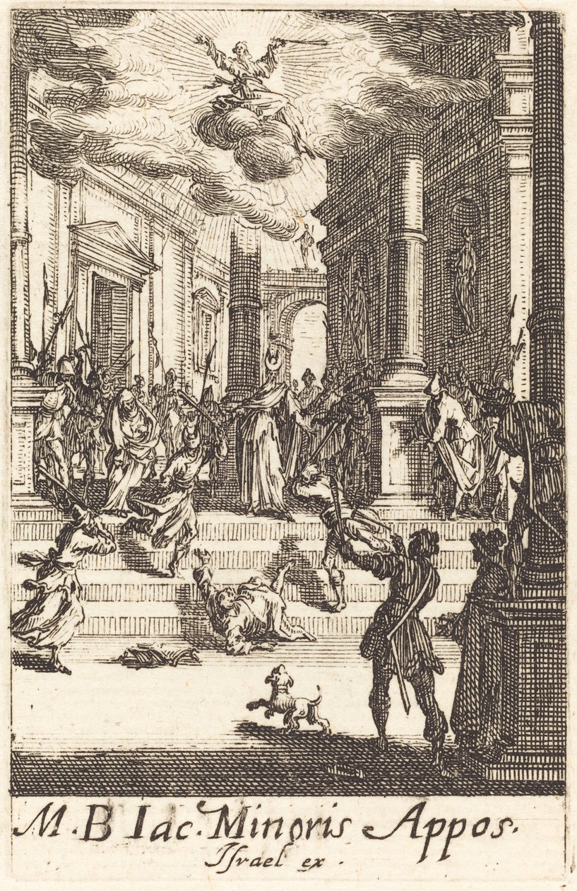 The Martyrium of Saint James Minor, ca. 16341635. av Jacques Callot