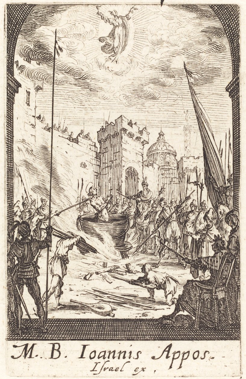 The Martyrium of Saint John the Evangelist av Jacques Callot