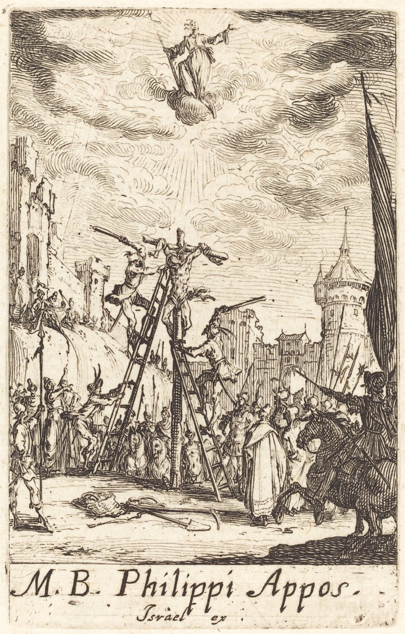 Sankt Filips martyrium av Jacques Callot