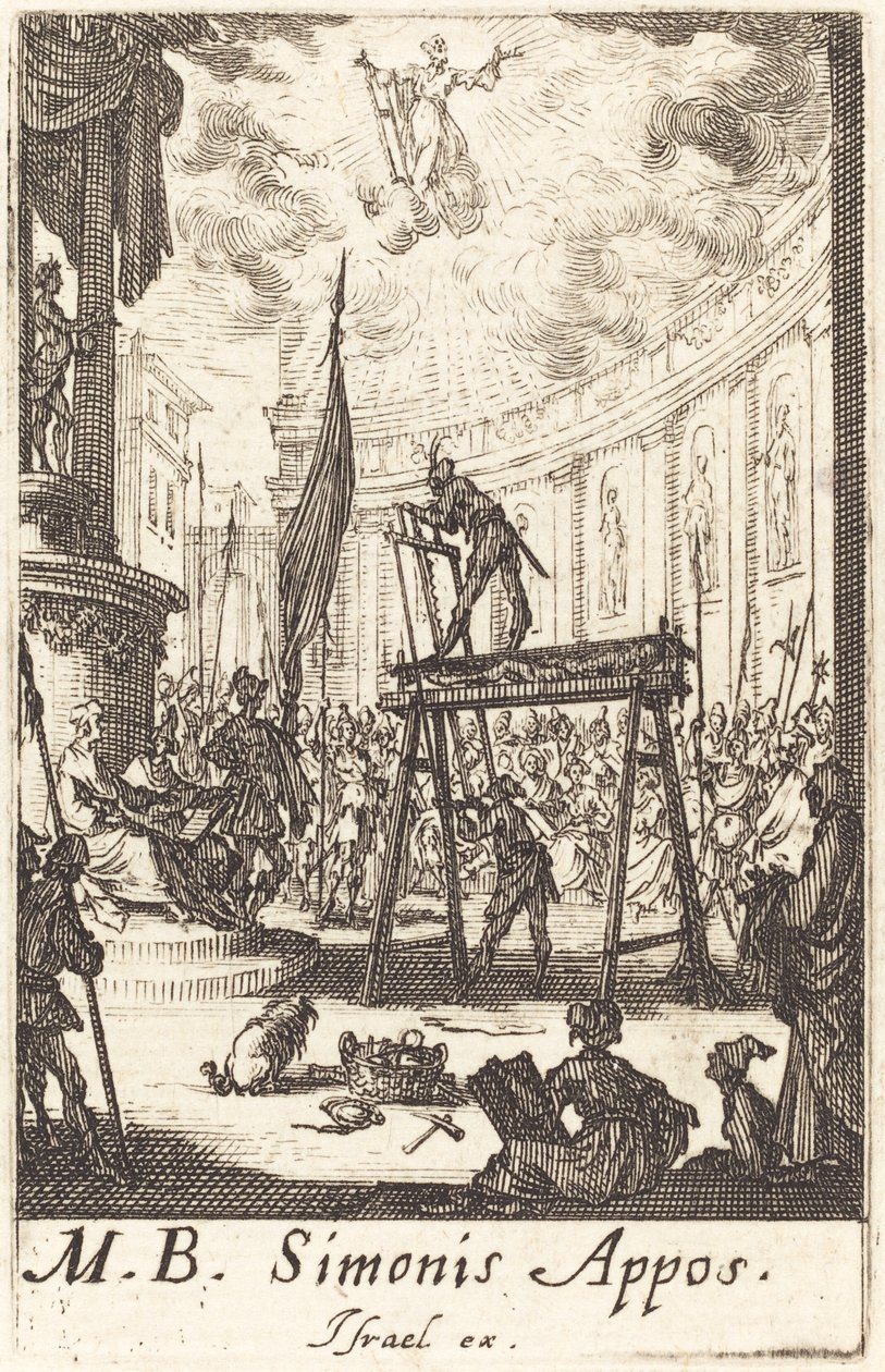 Sankt Simons martyrium av Jacques Callot