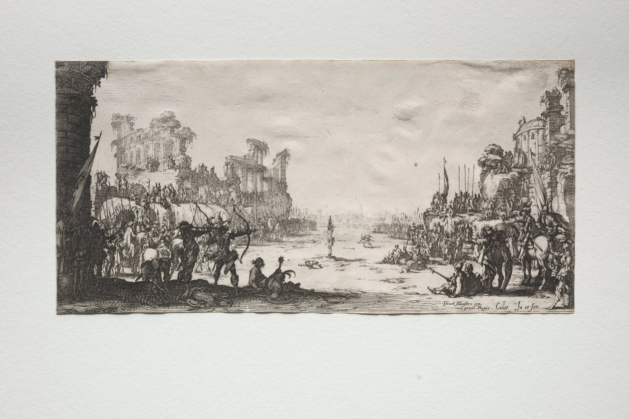 St. Sebastians martyrium. av Jacques Callot