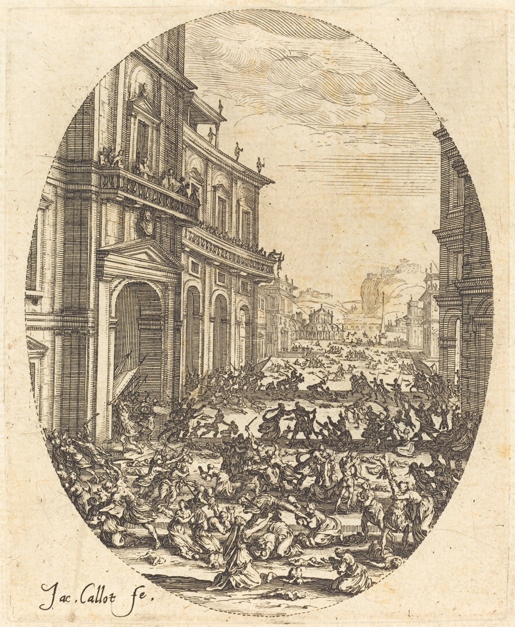 Massakren på de uskyldige av Jacques Callot