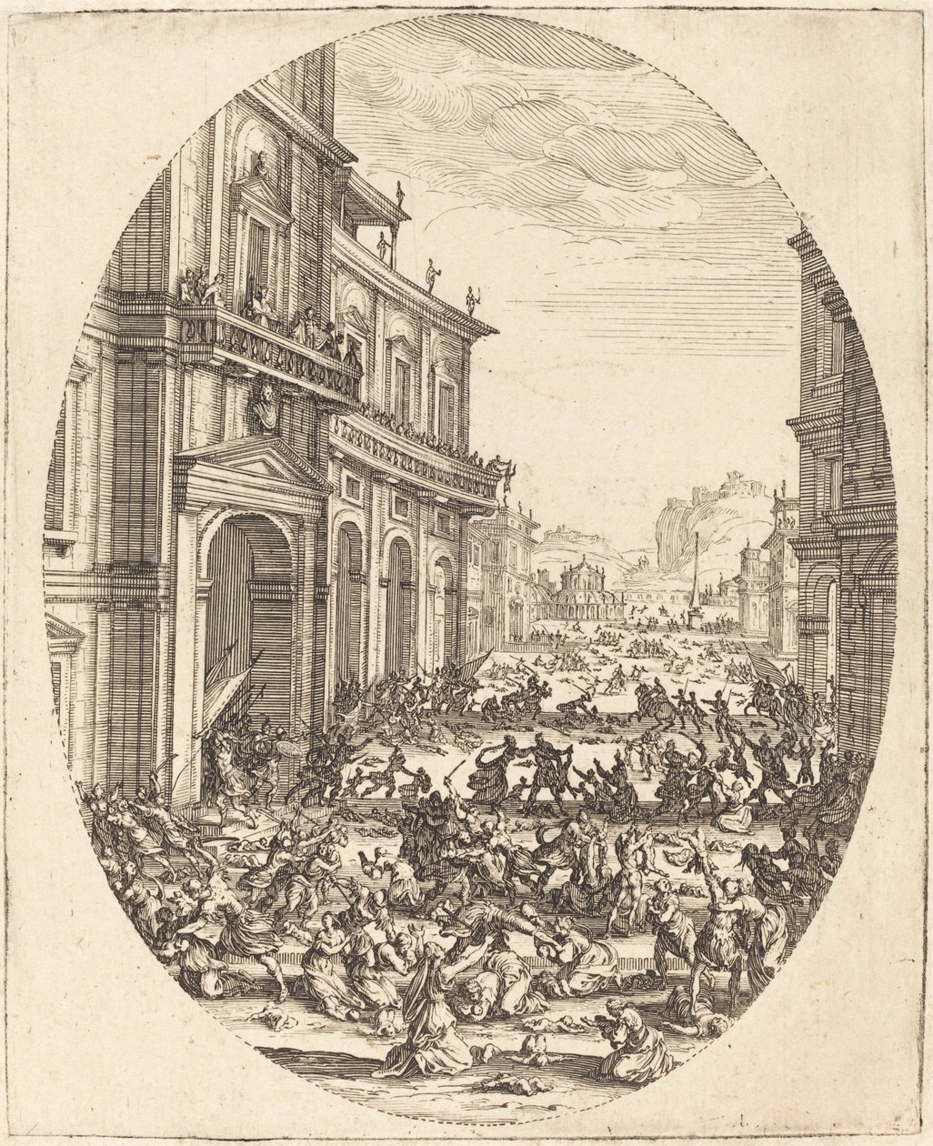 Massakren på de uskyldige av Jacques Callot