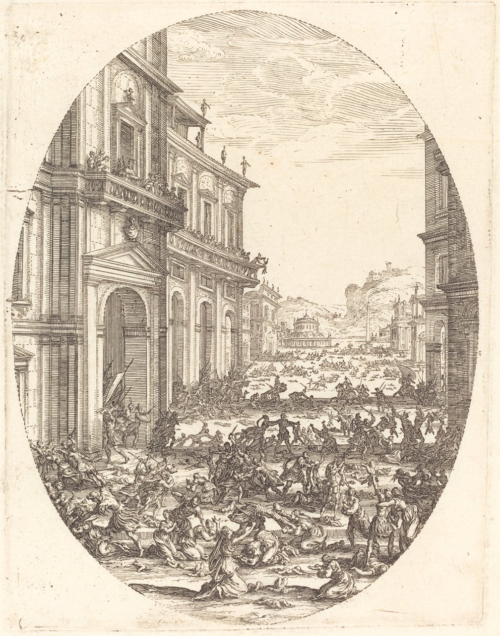 Massakren på de uskyldige av Jacques Callot