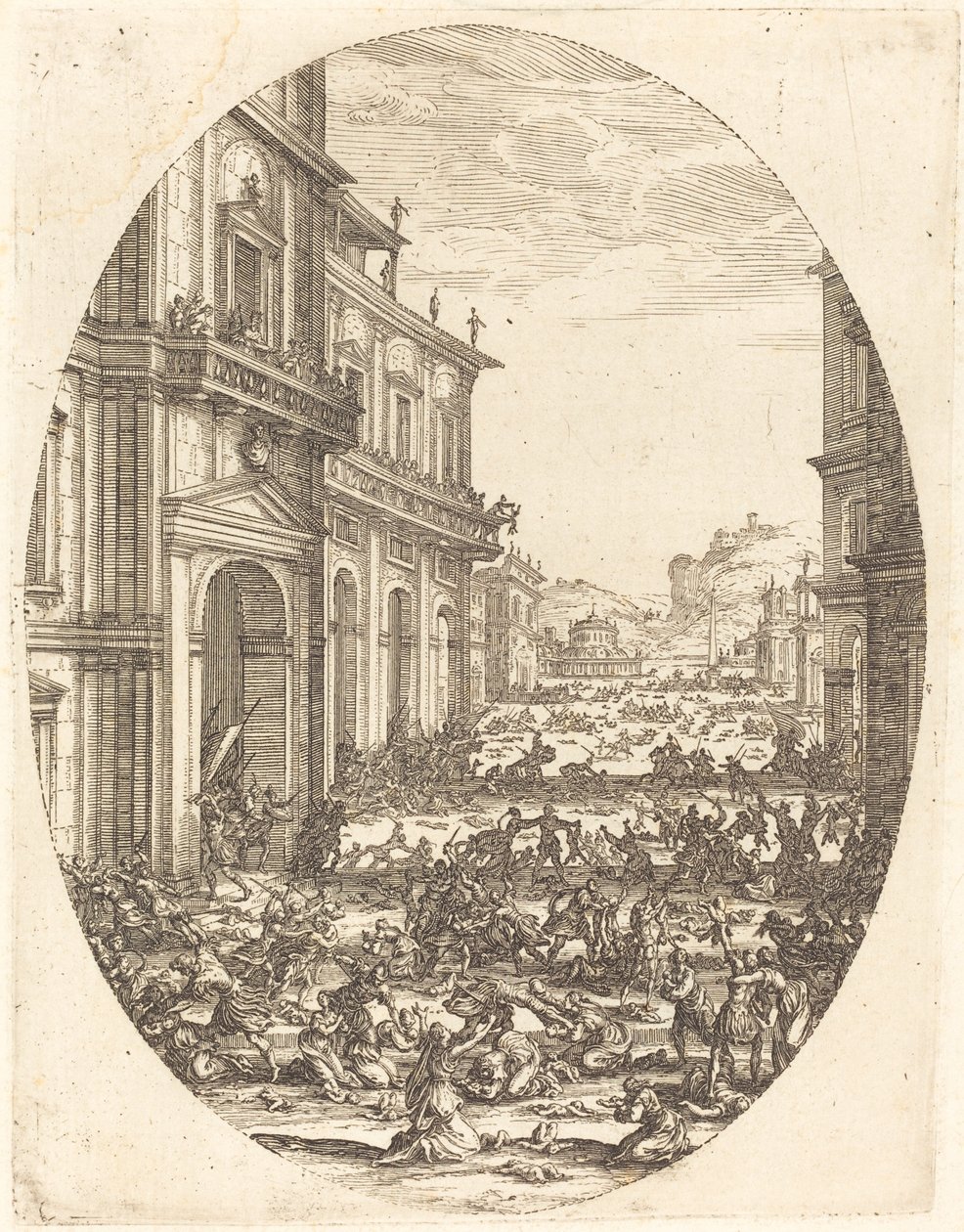 Massakren på de uskyldige av Jacques Callot