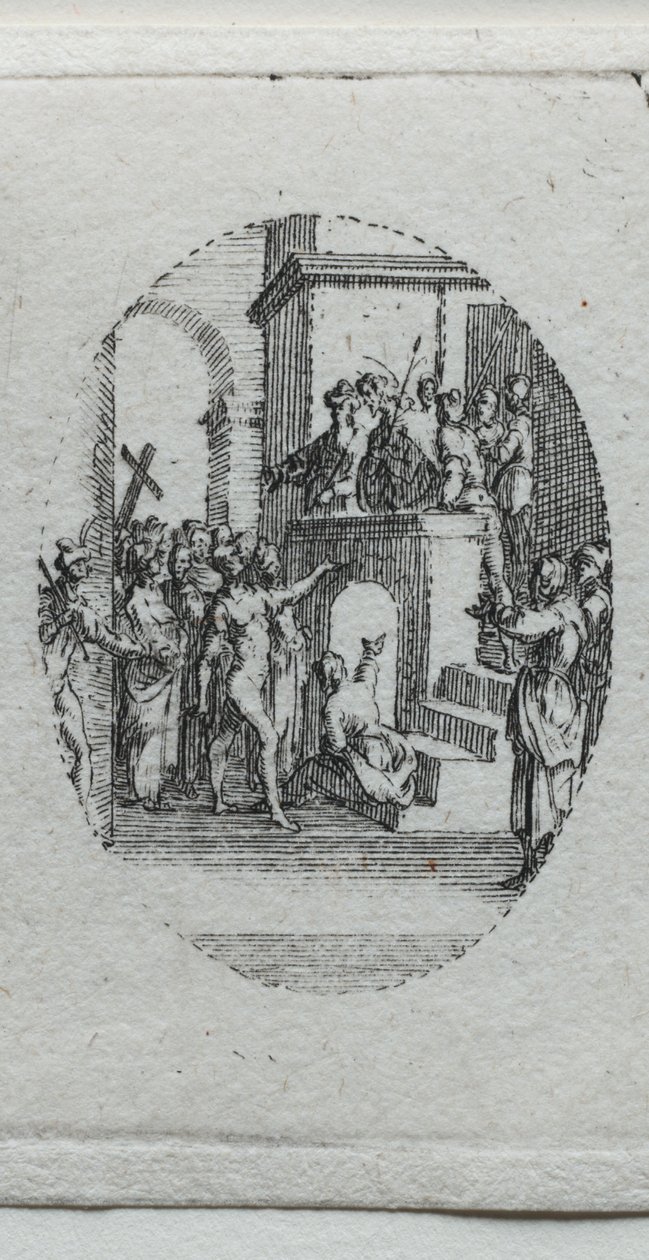 Lidenskapens mysterier: Kristus presentert for folket. av Jacques Callot
