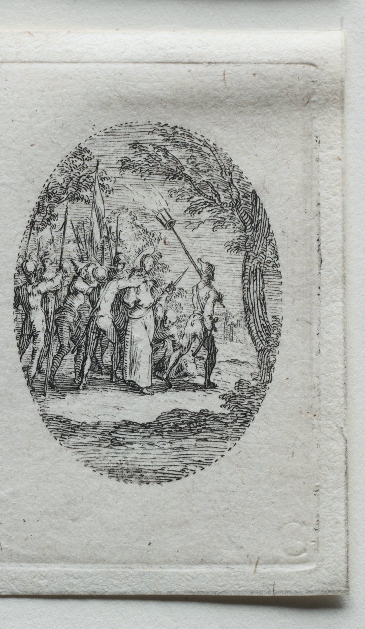 Lidenskapens mysterier: Kristus tatt til fange. av Jacques Callot