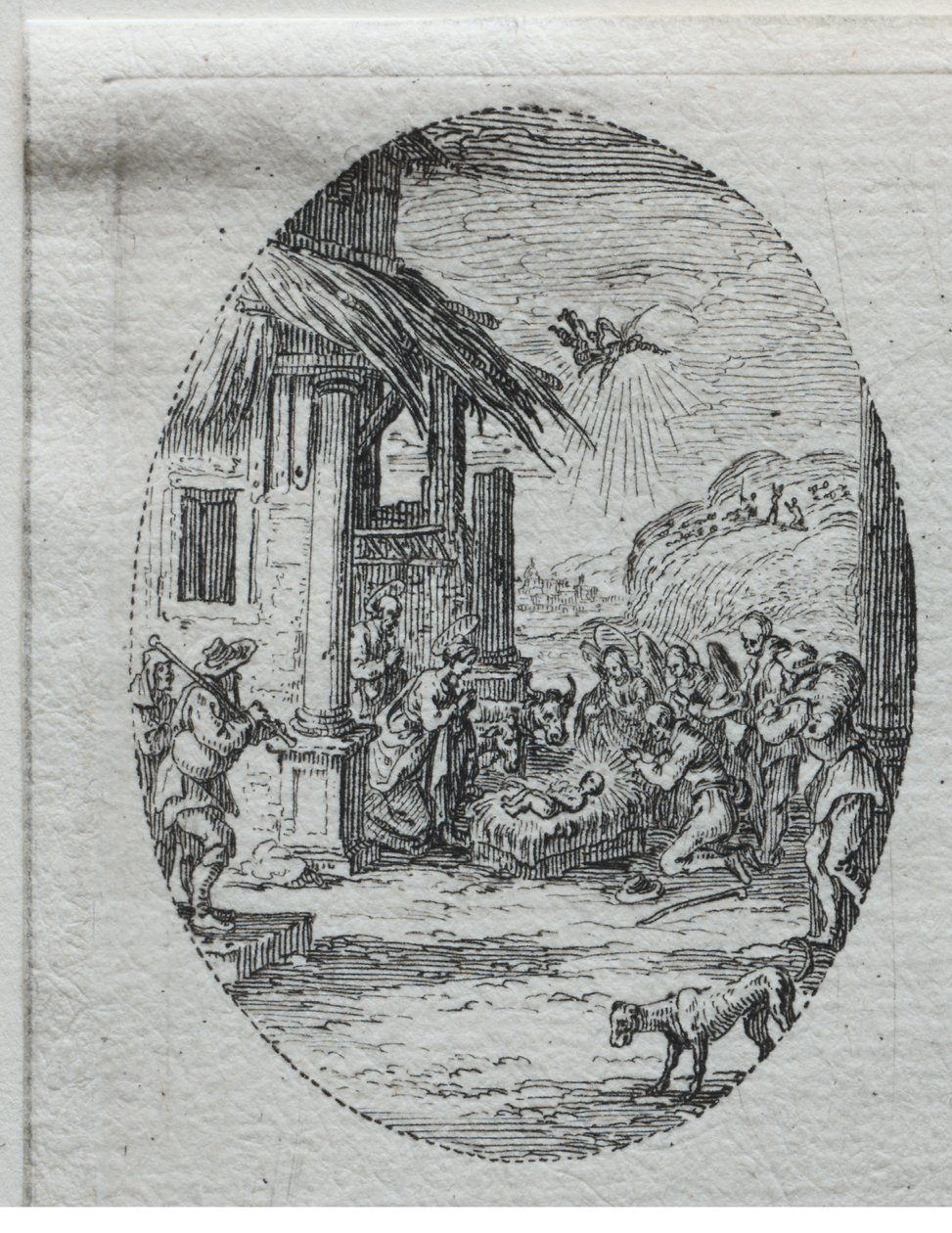 Lidenskapens mysterier: Hyrdenes tilbedelse av Jacques Callot