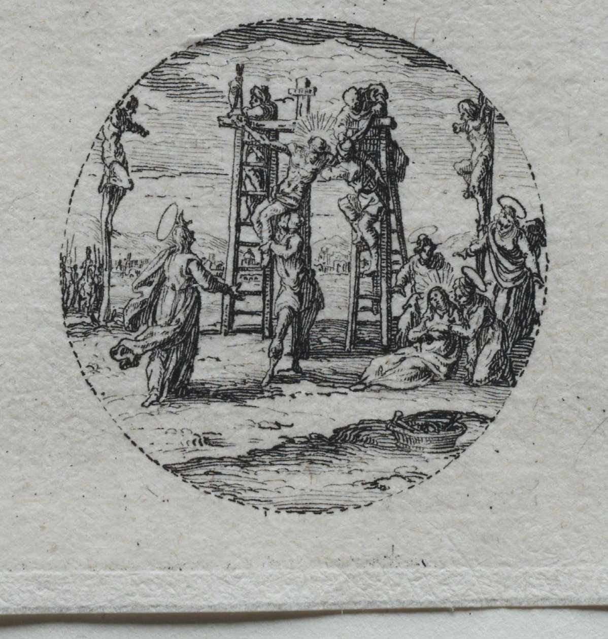 The Mysteries of the Passion: The Crucifixion. av Jacques Callot