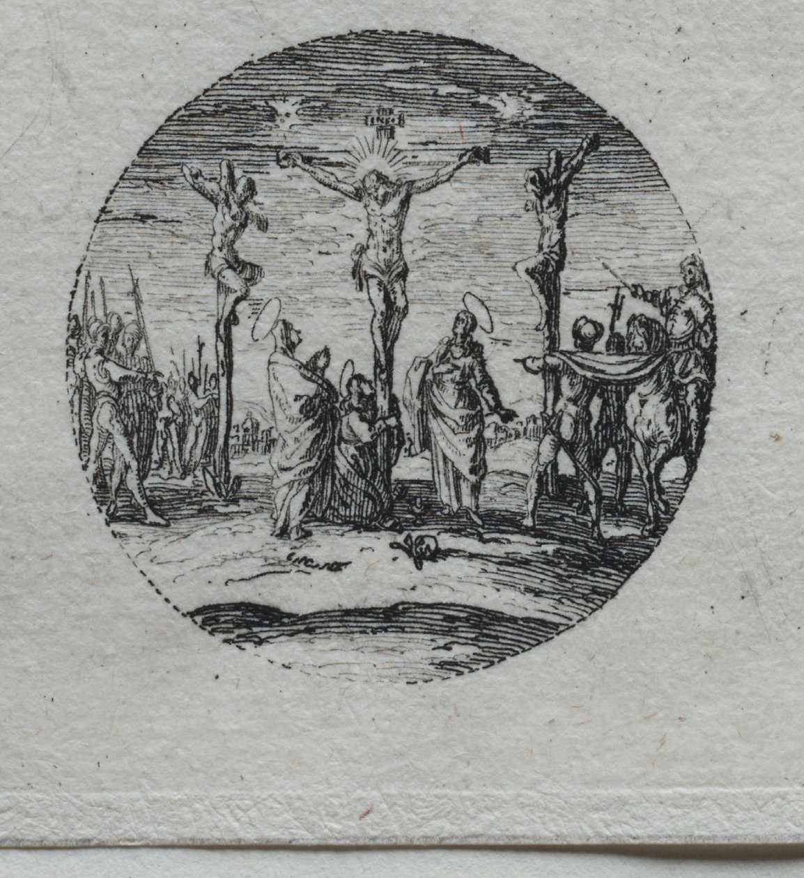 Lidenskapens mysterier: Nedstigningen fra korset. av Jacques Callot