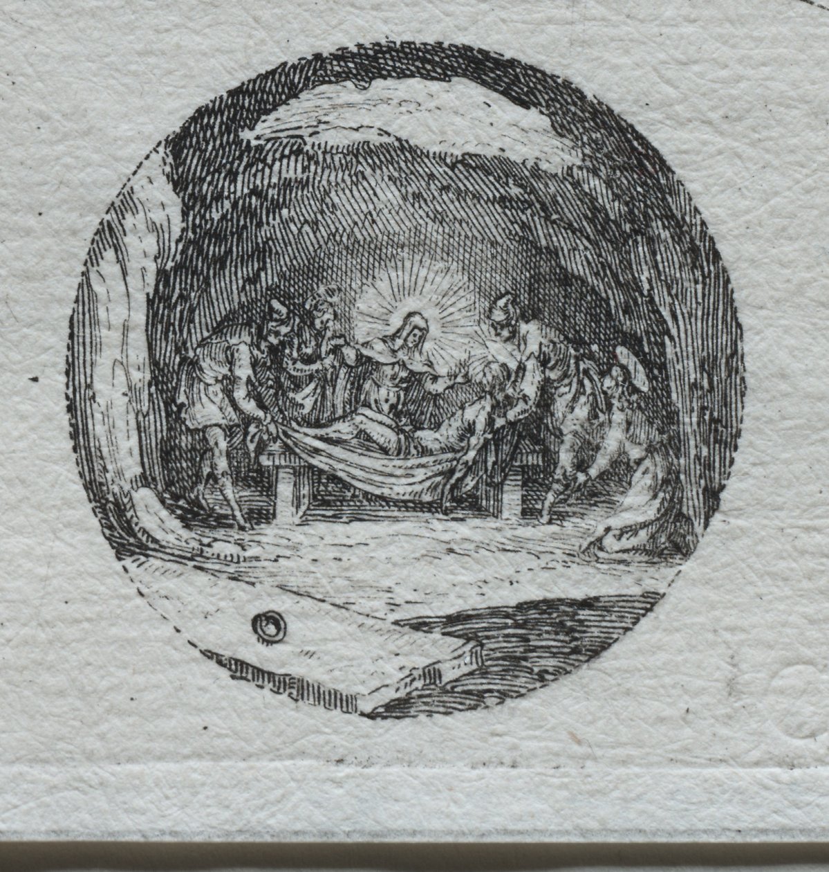 The Mysteries of the Passion: The Entombment. av Jacques Callot