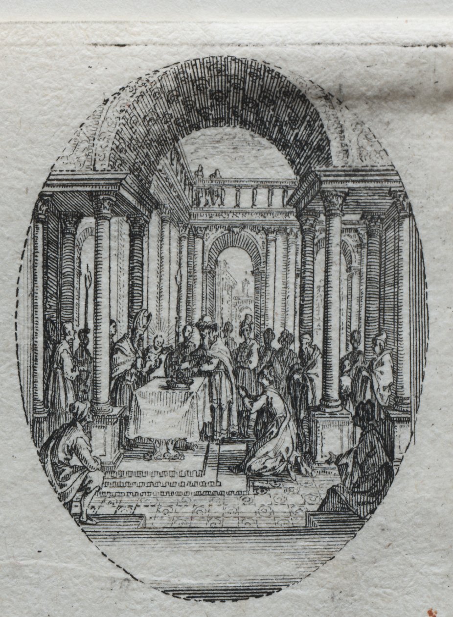 Lidenskapens mysterier: presentasjonen i tempelet av Jacques Callot