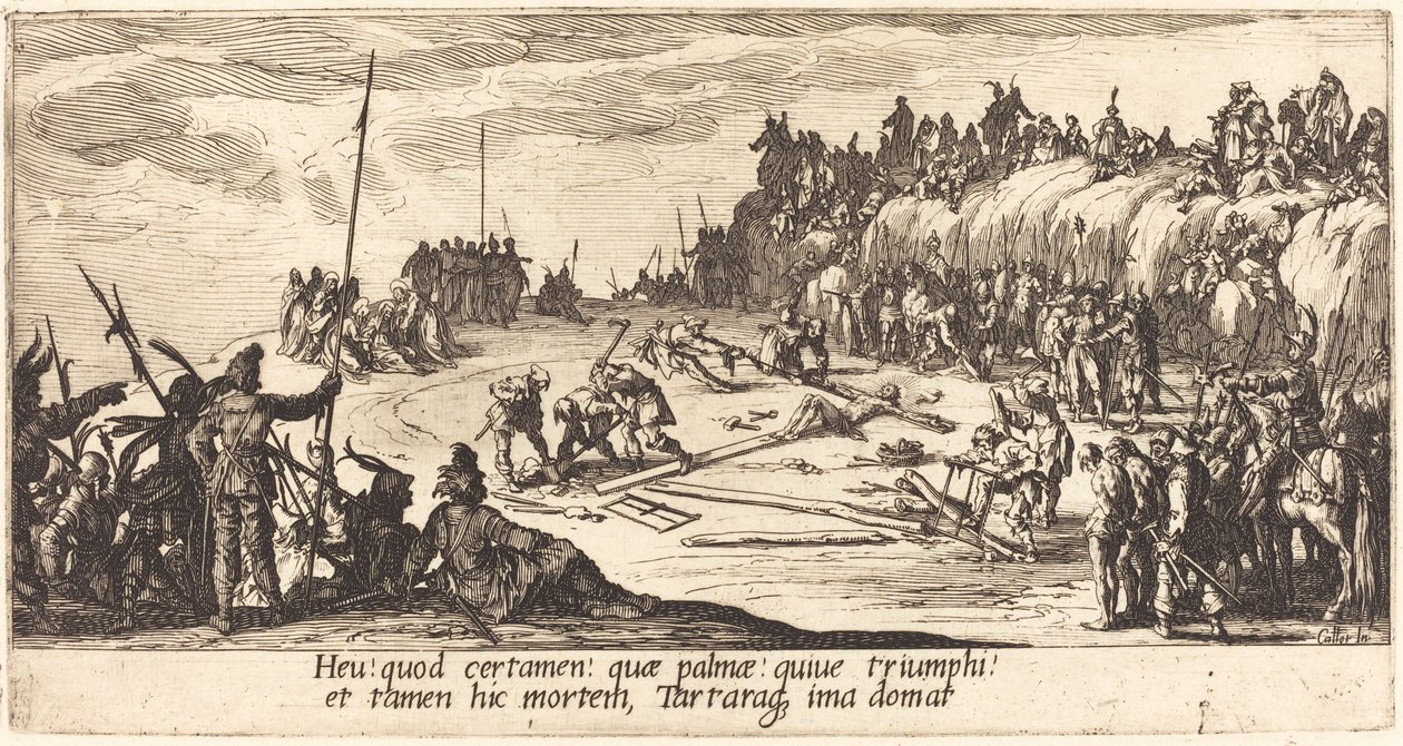Spikringen til korset av Jacques Callot