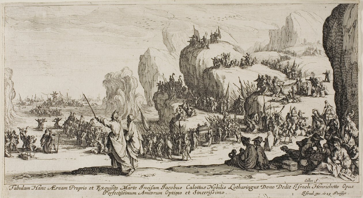 Passasjen av Rødehavet av Jacques Callot
