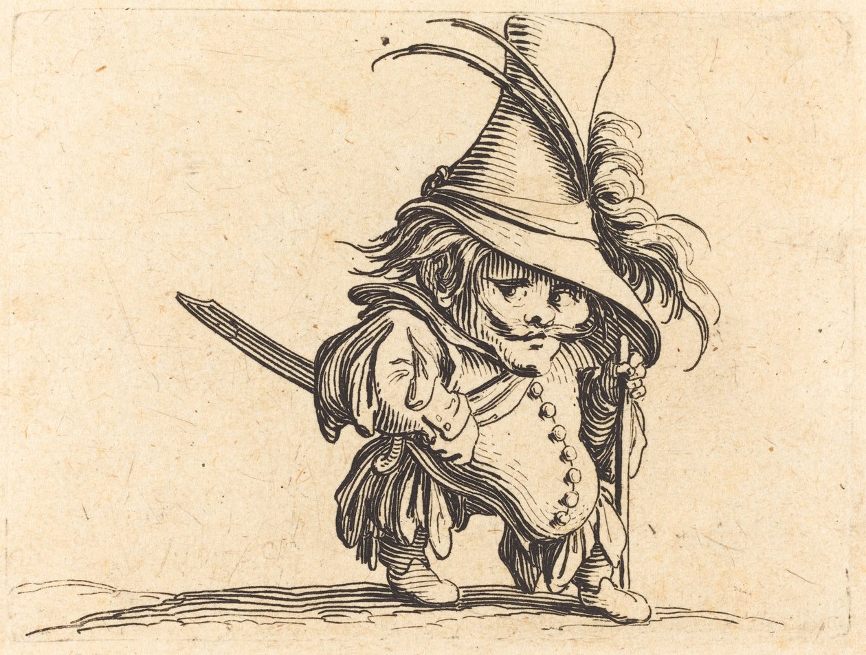 The Potbellied Mann med den høye hatten av Jacques Callot