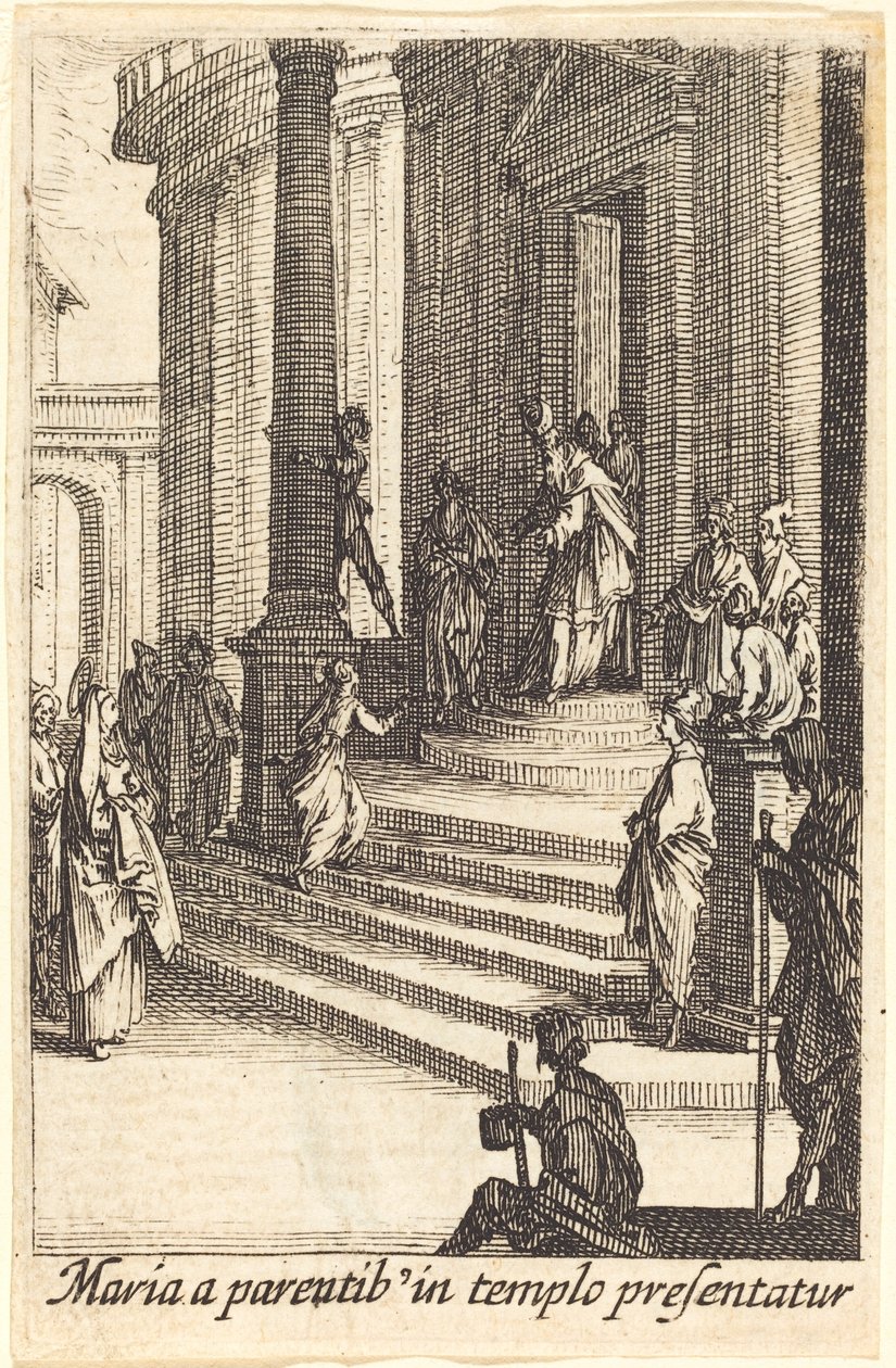 Presentasjonen av jomfruen av Jacques Callot