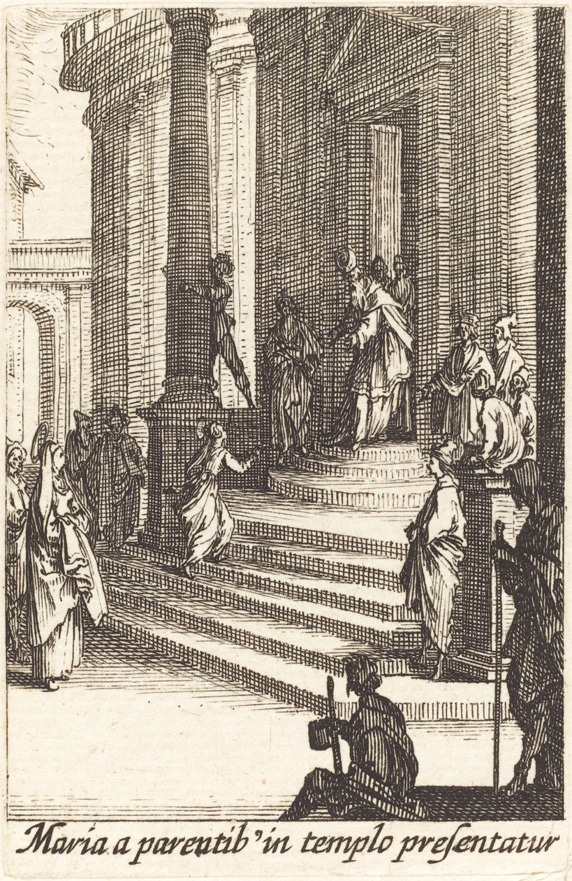 Presentasjonen av jomfruen, i eller etter 1630. av Jacques Callot