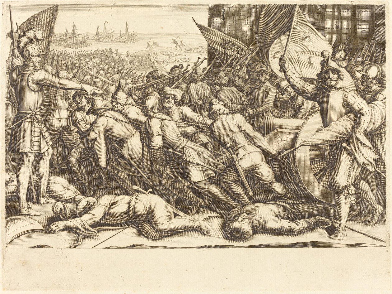 Ombordstigningen av tyrkerne av Jacques Callot