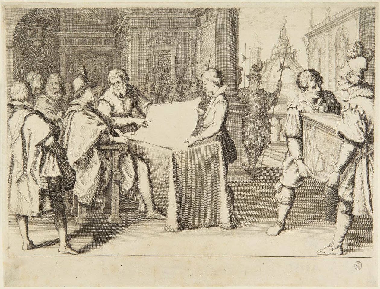 Restaureringen av kuppelen på Santa Maria del Fiore i Firenze av Jacques Callot