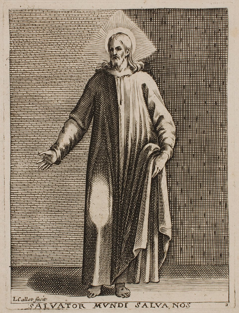 Verdens frelser, fra serien «Bilder av Roma» av Jacques Callot