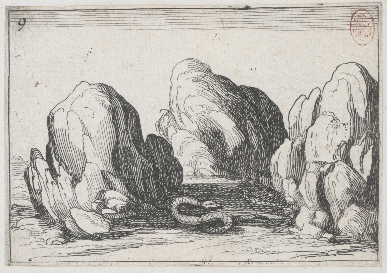 Slangen - nei. 9 fra serien av Jacques Callot