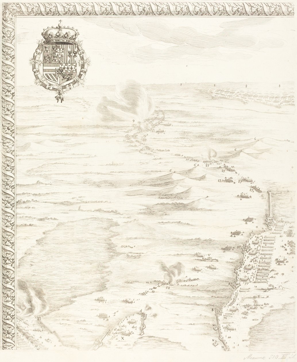 Beleiringen av Breda [plate 1 av 6] av Jacques Callot