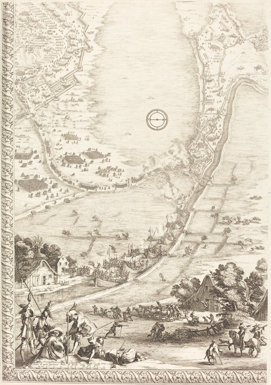 Beleiringen av Breda [plate 4 av 6] av Jacques Callot