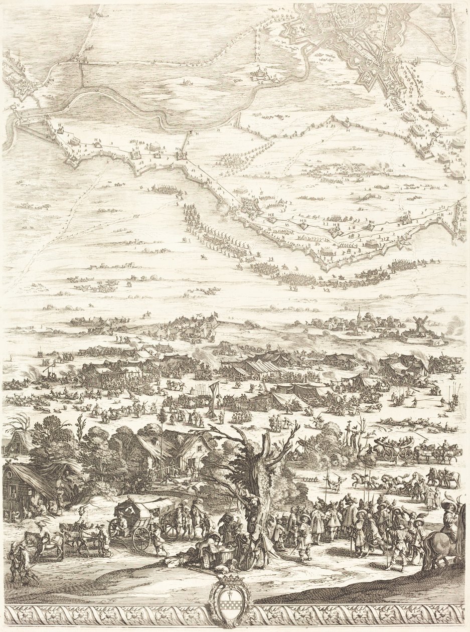 Beleiringen av Breda [plate 5 av 6] av Jacques Callot