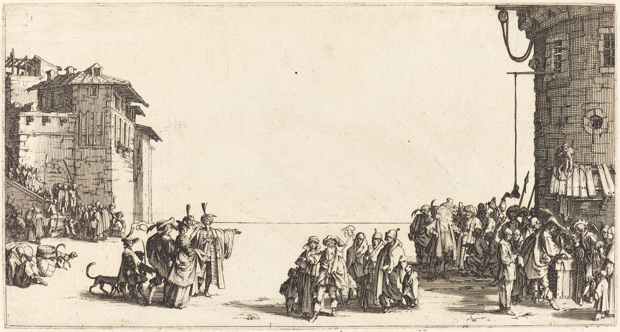 Slavemarkedet av Jacques Callot