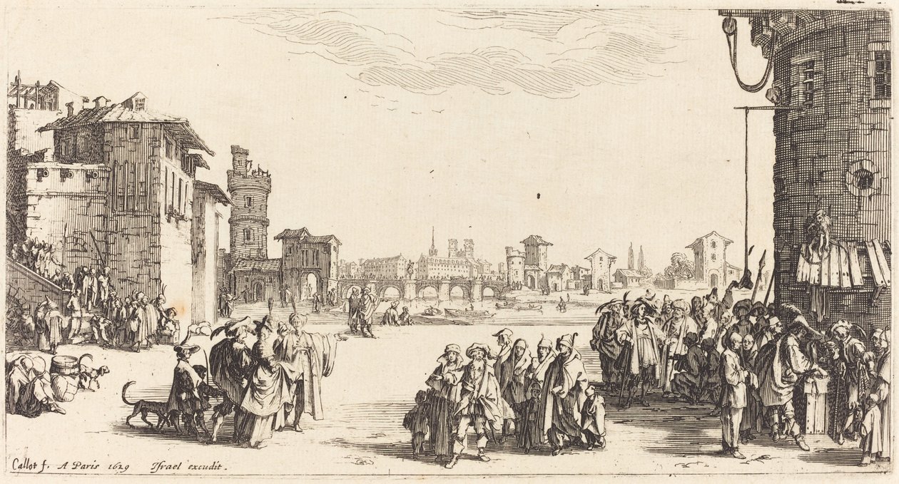 Slavemarkedet av Jacques Callot