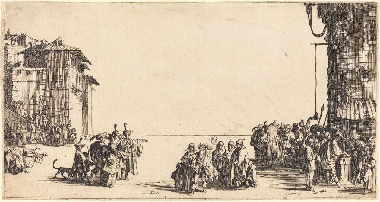 Slavemarkedet av Jacques Callot
