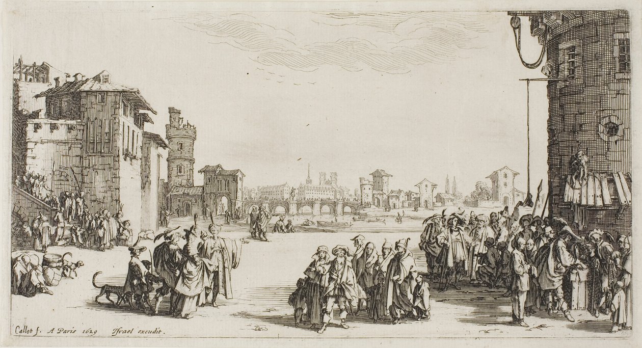 Slavemarkedet av Jacques Callot
