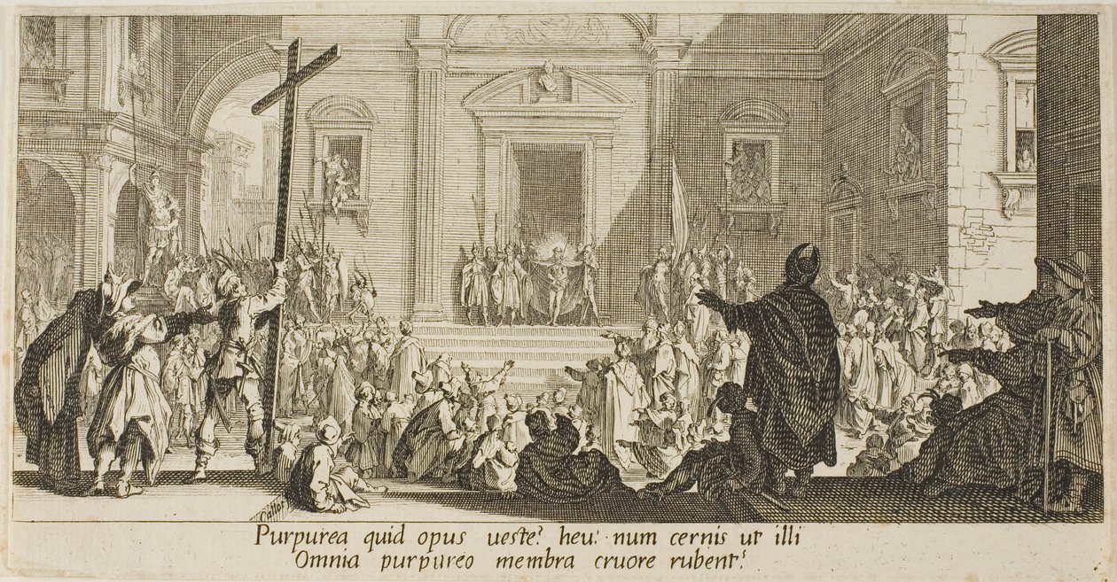 Den lille havnen, fra forskjellige scener designet i Firenze av Jacques Callot