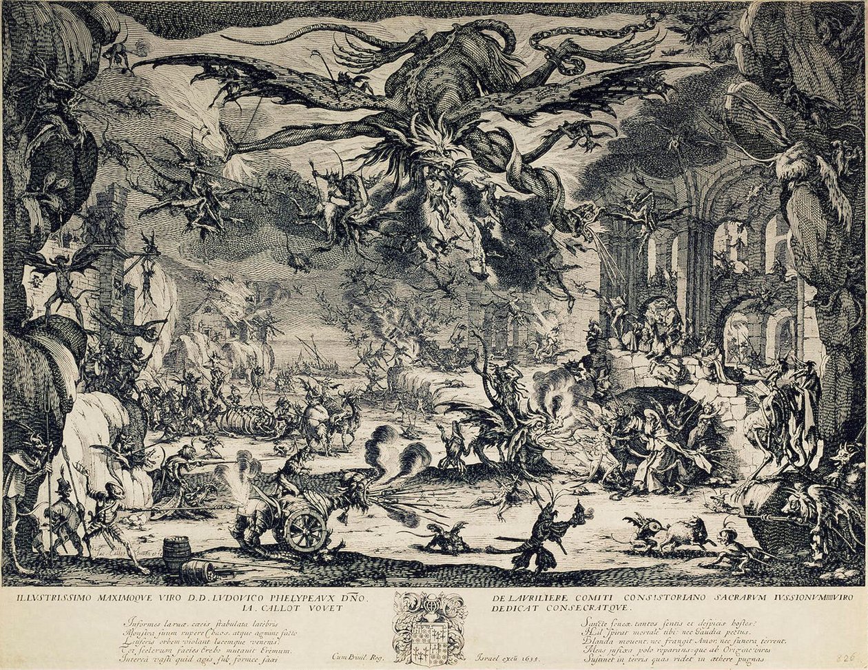 The Temptation of Saint Anthony, 1635. av Jacques Callot
