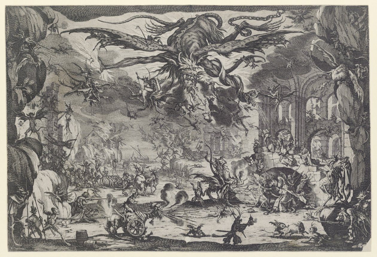 The Temptation of St. Anthony (La tentation de St. Antoine) av Jacques Callot